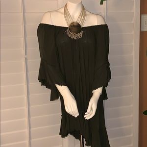 Blue Life Off Shoulder Dress NWT